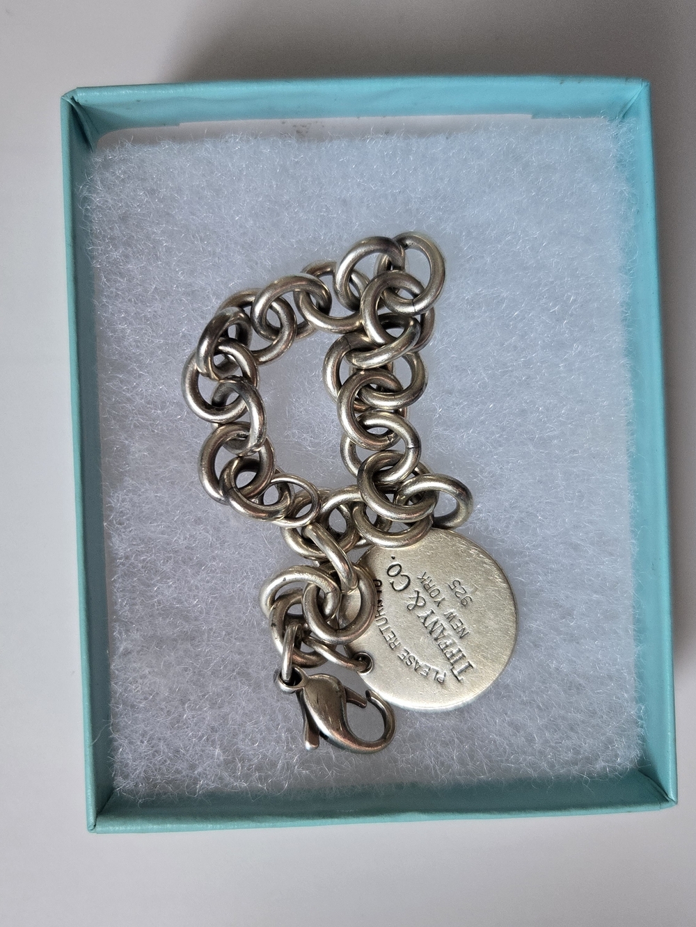 Tiffany & Co. Sterling Silver Charm Bracelet - Blue Tag Box